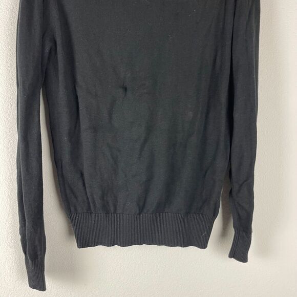 Antony Morato Cardigan Sweater Mens Large Black Knit Button Front Shawl Collar - Picture 12 of 13